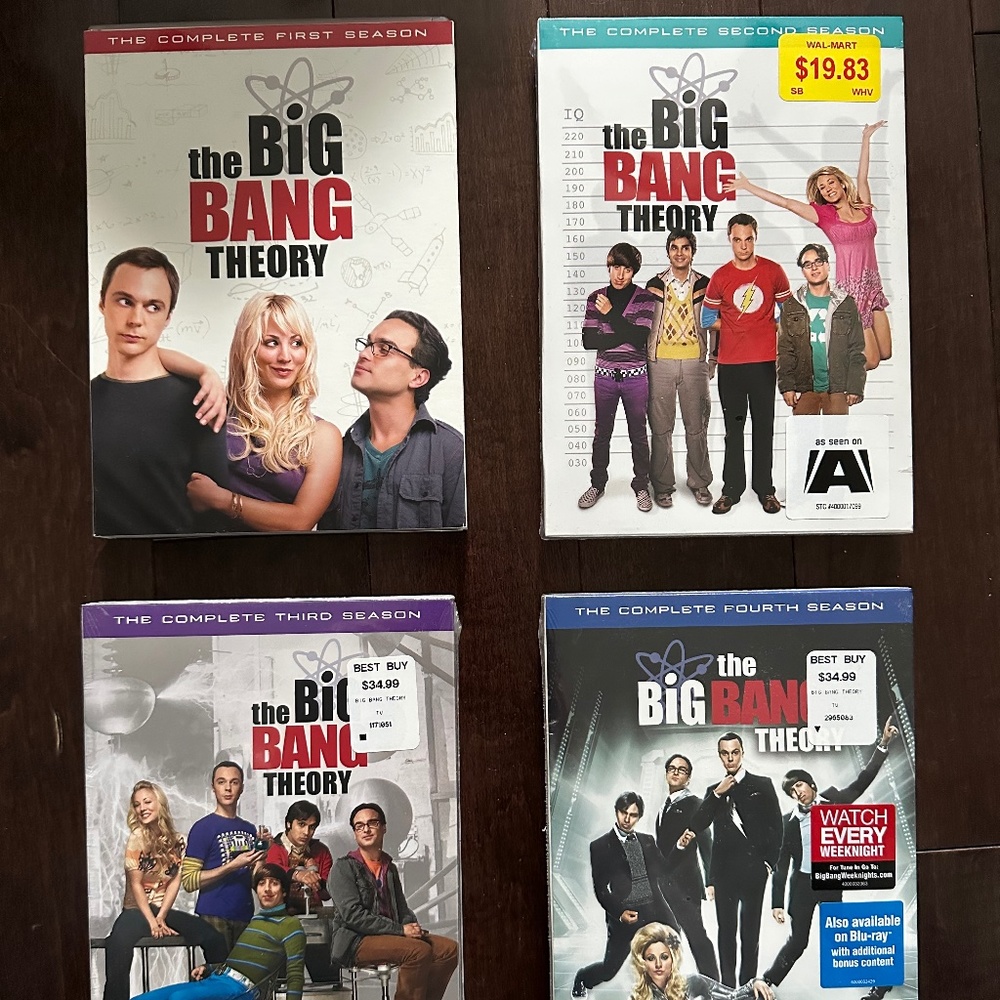 The Big Bang Theory Seasons 1-4 DVD